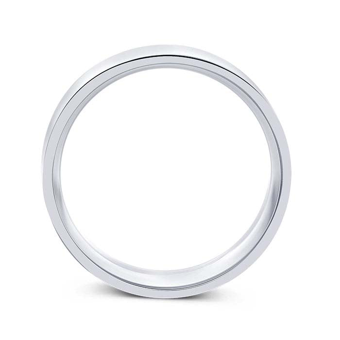 Nordt Platinum Flat Comfort Fit Lightweight Wedding Band