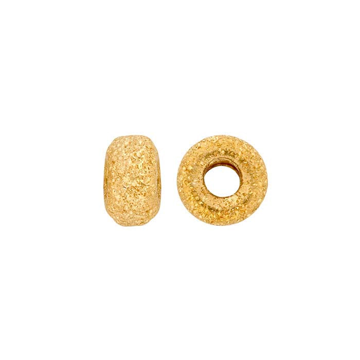14/20 Yellow Gold-Filled 3 x 1.6mm Roundel Stardust Bead