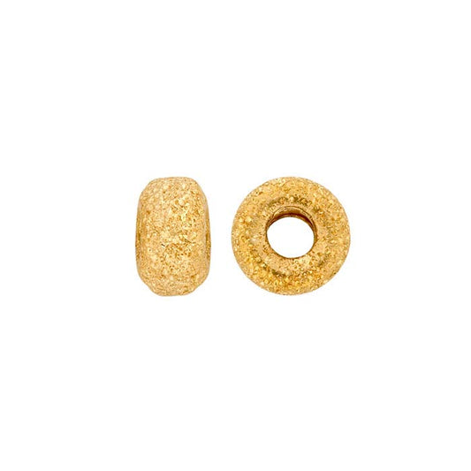 14/20 Żółte Złoto Wypełnione 3 x 1,6 mm Okrągła Koralik Stardust