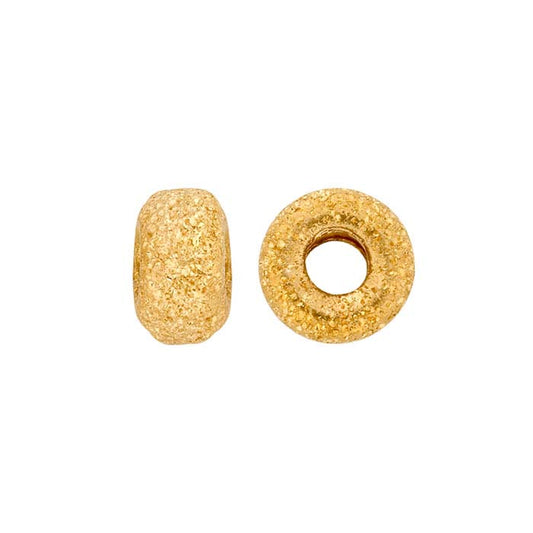 14/20 Żółte Złoto Wypełnione 5 mm Okrągła Koralik Stardust