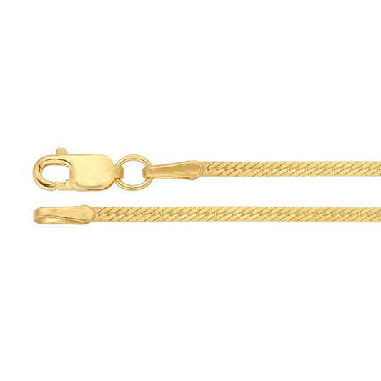 14/20 Yellow Gold-Filled 1.3mm Herringbone Chain