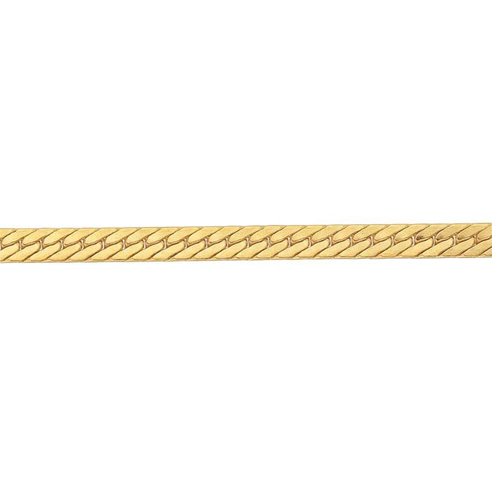 Chaîne Chevron 1,4 mm en or jaune rempli 14/20