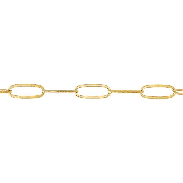 14K Yellow Gold 2.1mm Oval Cable Chain