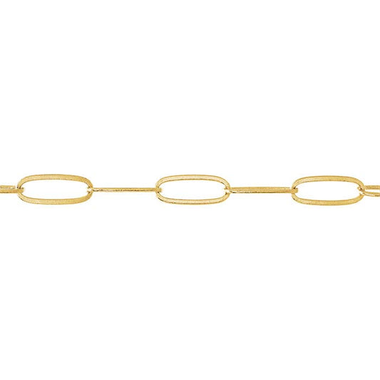 14K Yellow Gold 2.1mm Oval Cable Chain