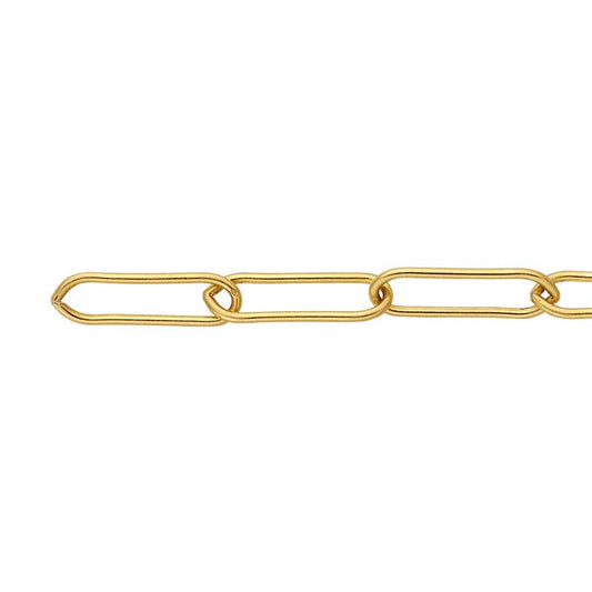 14/20 Yellow Gold-Filled 5mm Oval Cable Chain, By the Foot