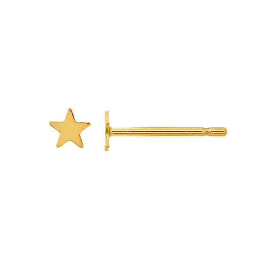 14/20 Yellow Gold-Filled Star Post Earring