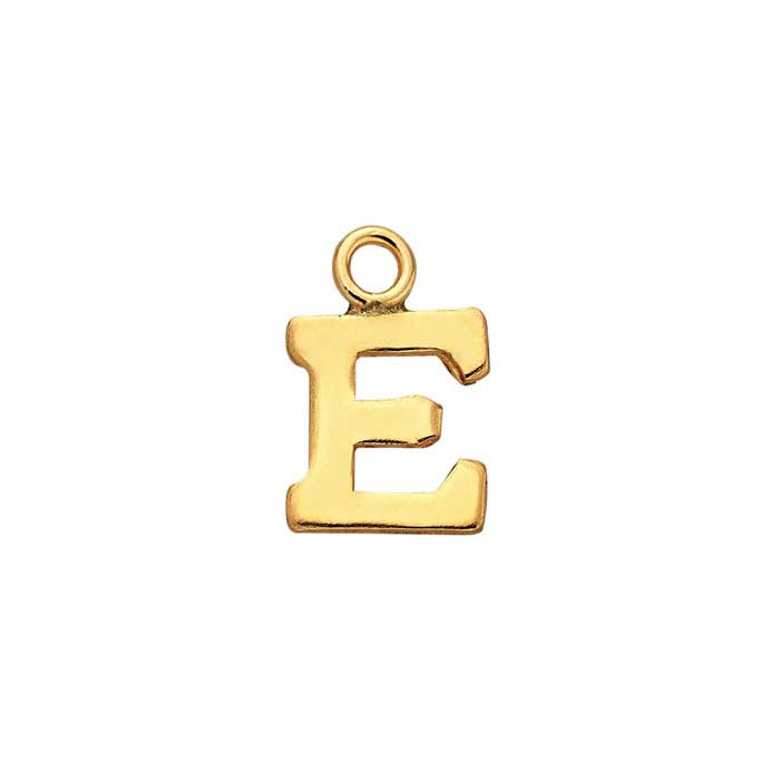 14/20 Yellow Gold-Filled Block Alphabet Charm