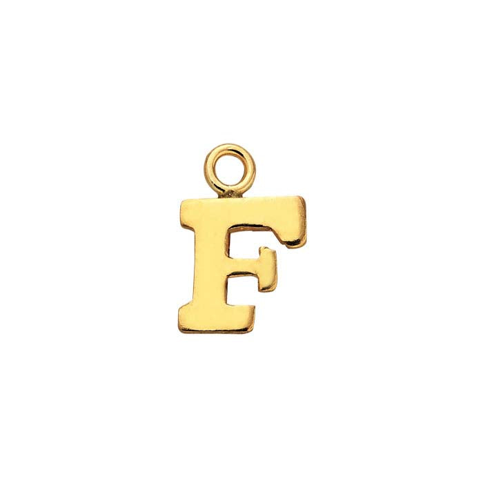 14/20 Yellow Gold-Filled Block Alphabet Charm