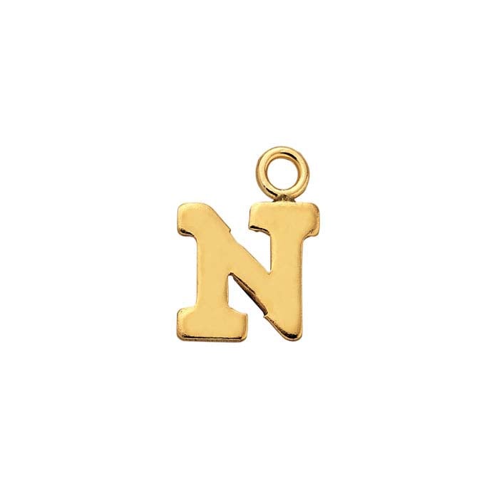 14/20 Yellow Gold-Filled Block Alphabet Charm