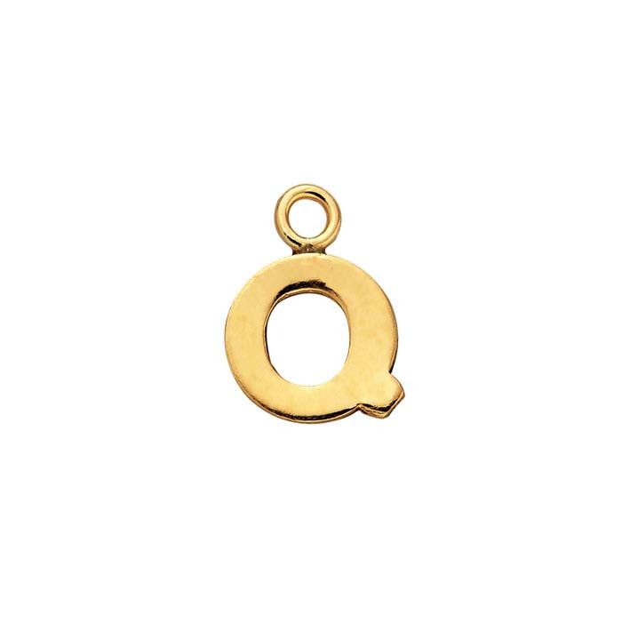 14/20 Yellow Gold-Filled Block Alphabet Charm