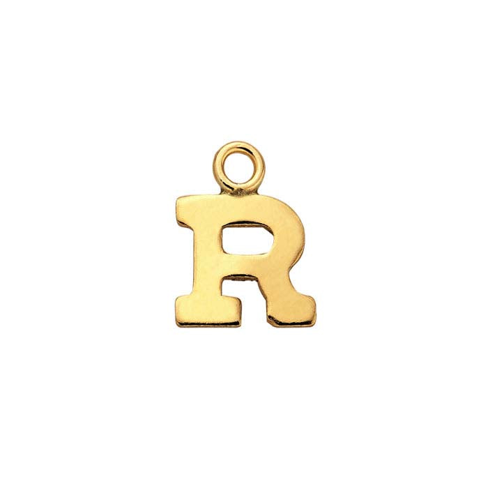 14/20 Yellow Gold-Filled Block Alphabet Charm