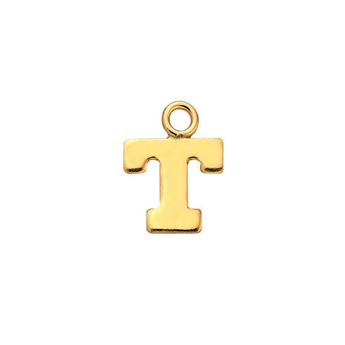 14/20 Yellow Gold-Filled Block Alphabet Charm
