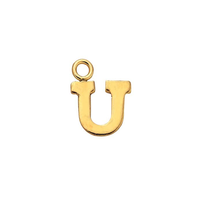 14/20 Yellow Gold-Filled Block Alphabet Charm