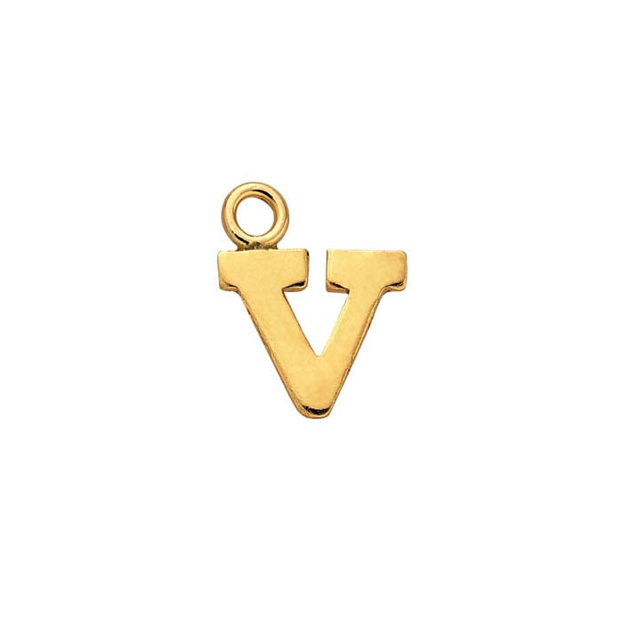 14/20 Yellow Gold-Filled Block Alphabet Charm