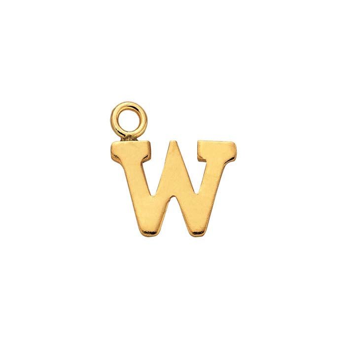 14/20 Yellow Gold-Filled Block Alphabet Charm