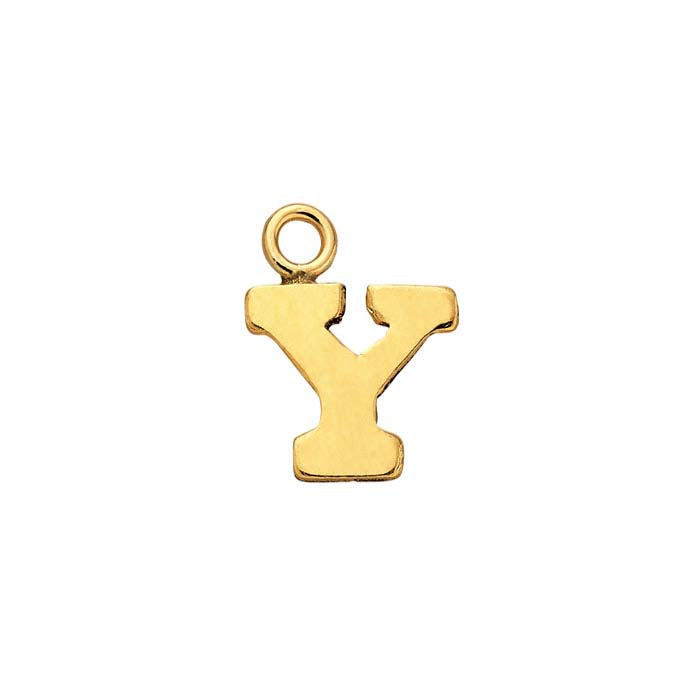 14/20 Yellow Gold-Filled Block Alphabet Charm