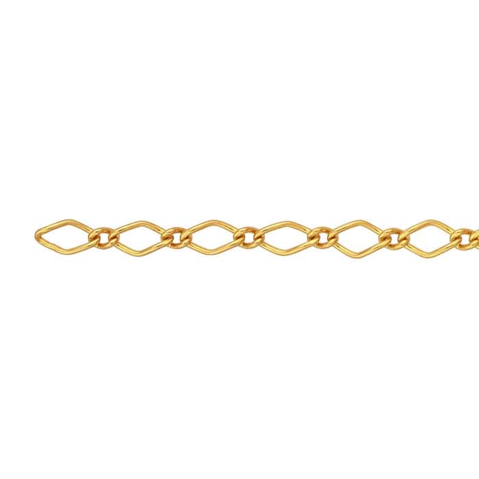14/20 Yellow Gold-Filled Marquise Long & Short Chain