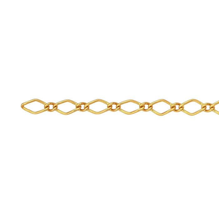 14K Yellow Gold Marquise Long & Short Chain