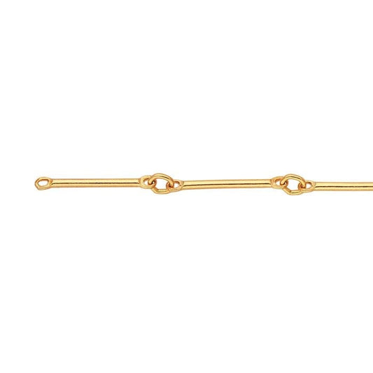 14/20 Yellow Gold-Filled 0.9mm Straight Bar & Link Chain