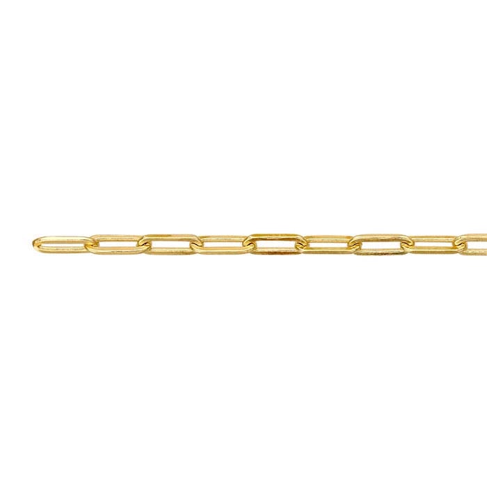 14K Yellow Gold Flat Cable Chain