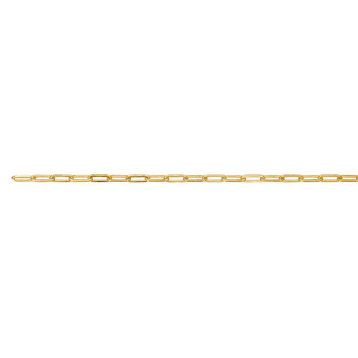 14K Yellow Gold Flat Cable Chain