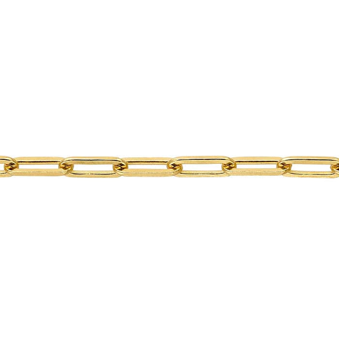 14K Yellow Gold Flat Cable Chain