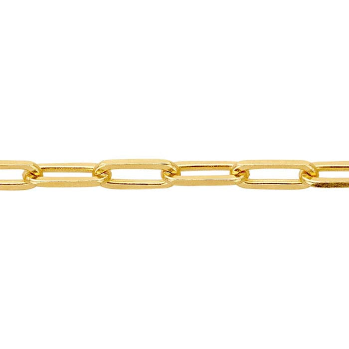 14K Yellow Gold Flat Cable Chain