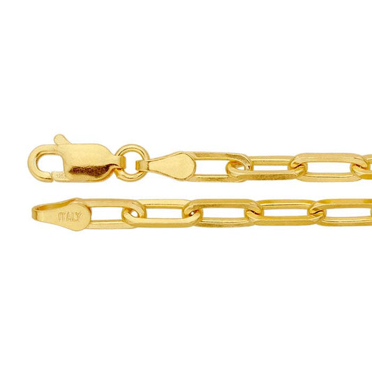 14K Yellow Gold Flat Cable Chain