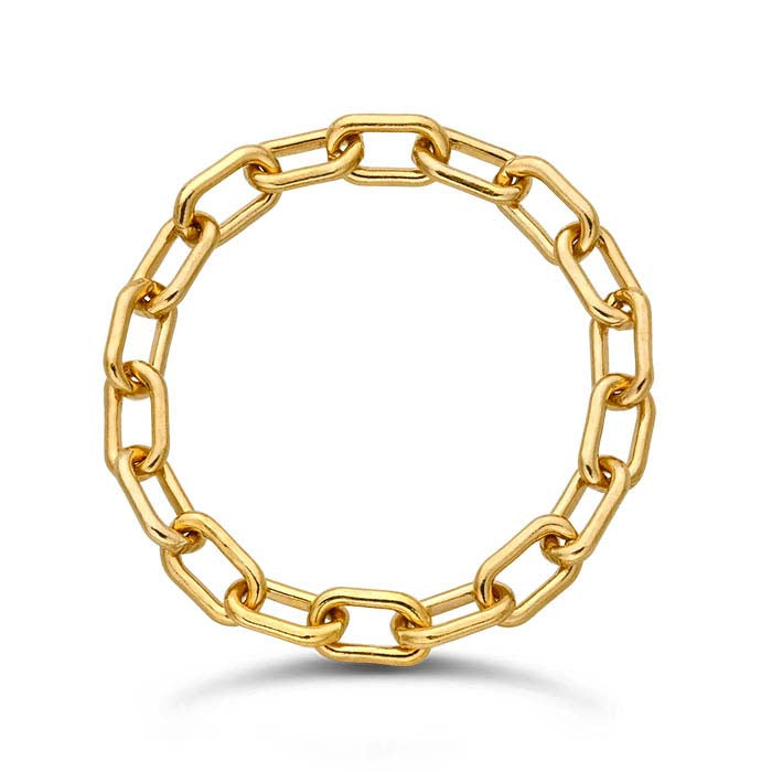 14/20 Yellow Gold-Filled Elongated Cable Ring
