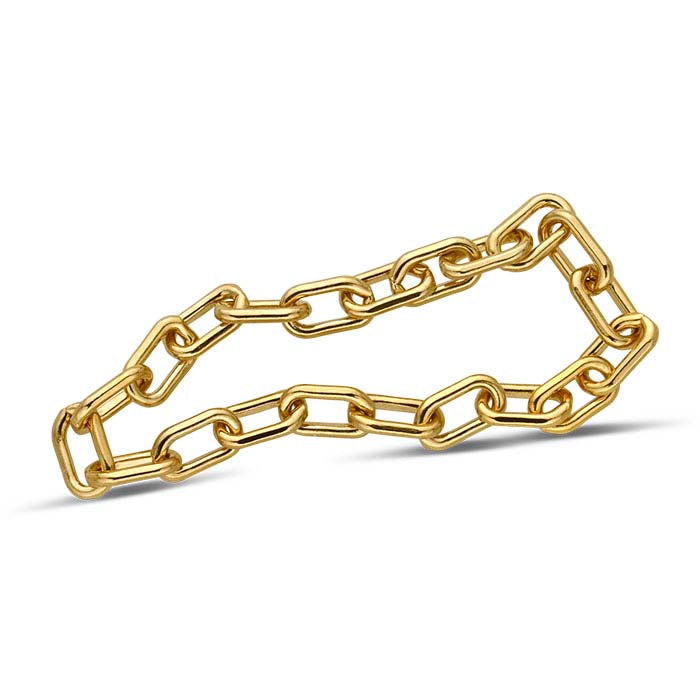 14/20 Yellow Gold-Filled Elongated Cable Ring
