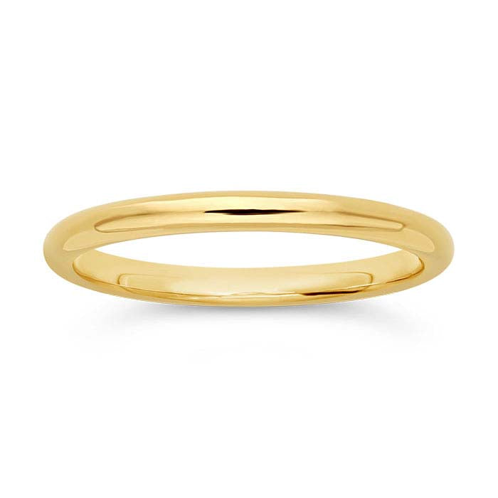 14/20 Yellow Gold-Filled Round Wire Stackable Ring
