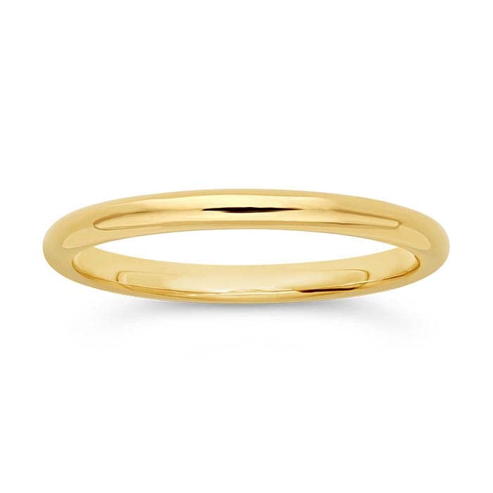 14/20 Yellow Gold-Filled Round Wire Stackable Ring