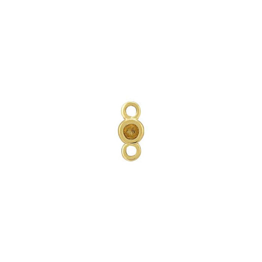 Komponent łącznikowy z cytrynem 1,5 mm, żółte złoto 14K