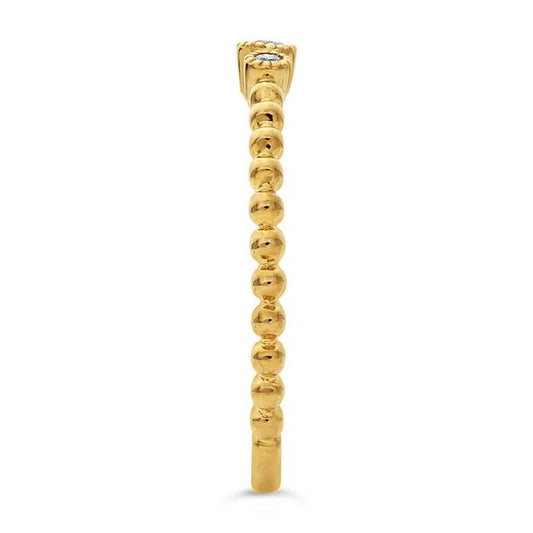 14K Yellow Gold Diamond-Set Ring