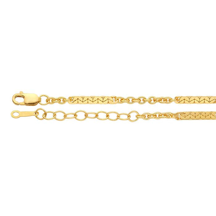 14/20 Yellow Gold-Filled 2.3mm Cable Chain Bracelet