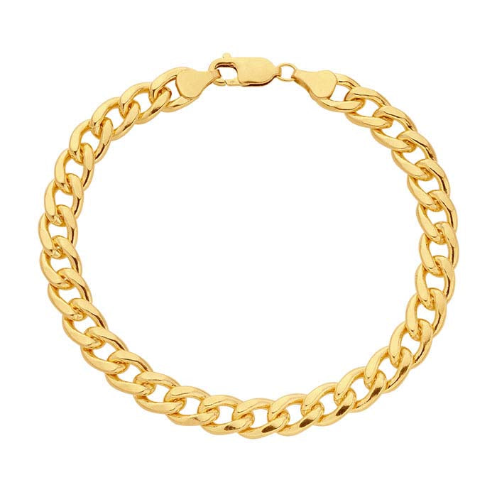 14/20 Yellow Gold-Filled Curb Chain Bracelet