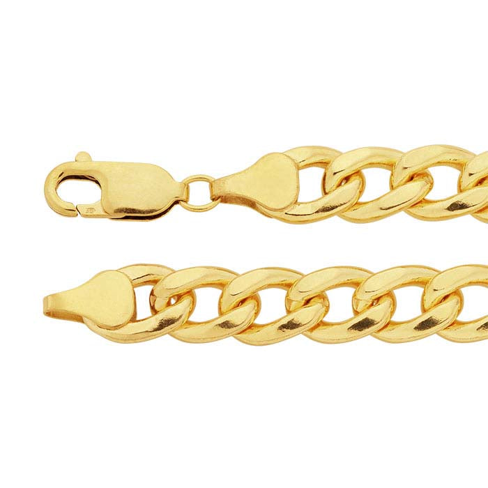 14/20 Yellow Gold-Filled Curb Chain Bracelet