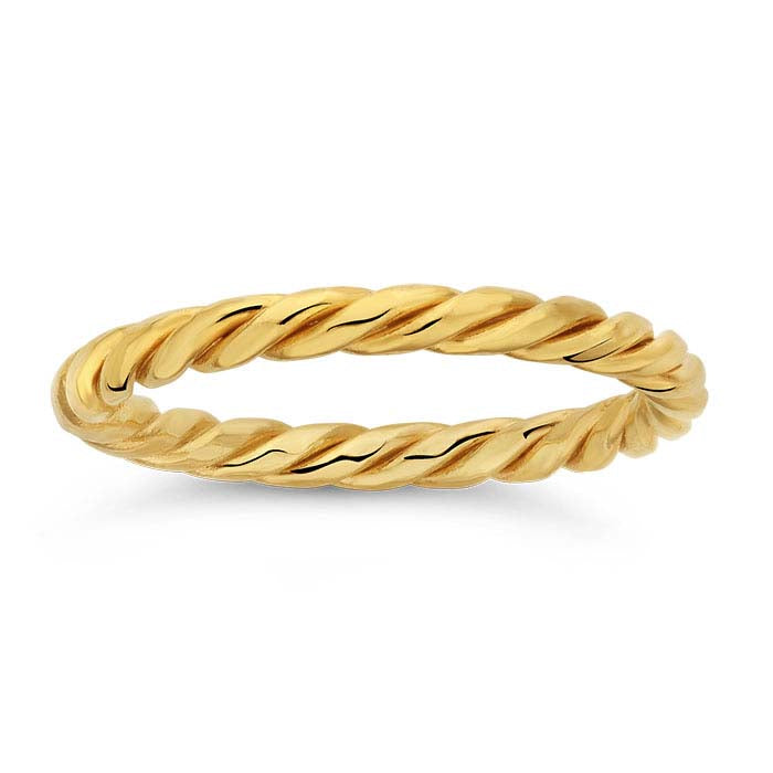 14/20 Yellow Gold-Filled Twisted Ring