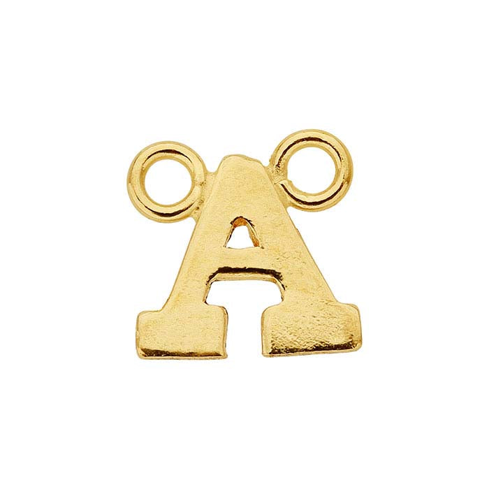 Ciondolo Festone Alfabeto in Oro Giallo 14/20 Gold-Filled, A
