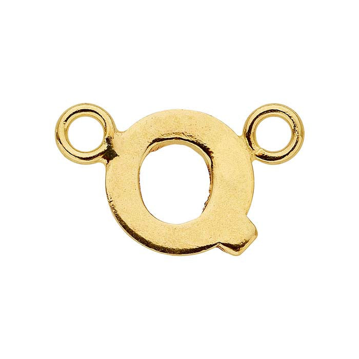Ciondolo Festone Alfabeto in Oro Giallo 14/20 Gold-Filled, Q