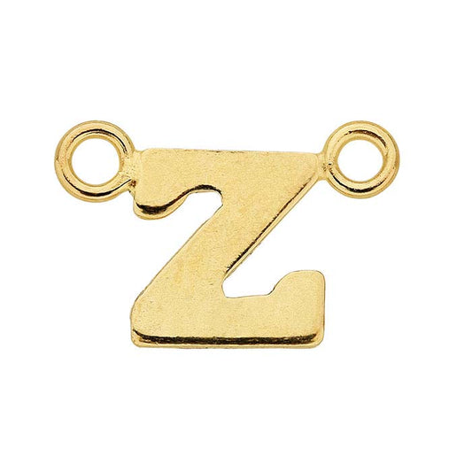 14/20 Gult Guld-Fyllt Alfabet Festong Hänge, Z