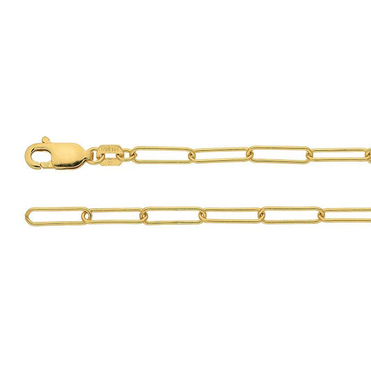 14/20 Yellow Gold-Filled 2.7mm Oval Cable Chain