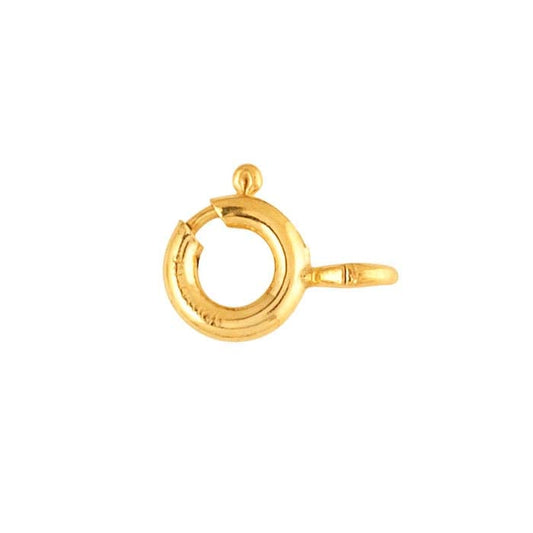 Gold Spring Ring Clasp