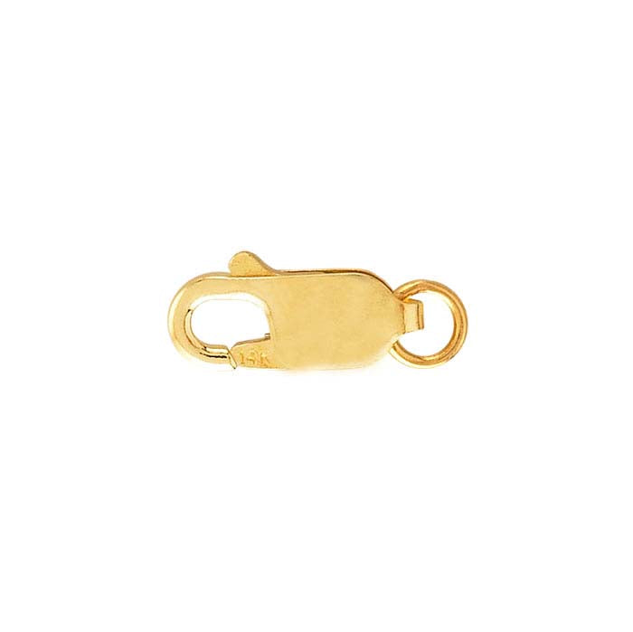 Oval Lobster Clasp with Open Ring