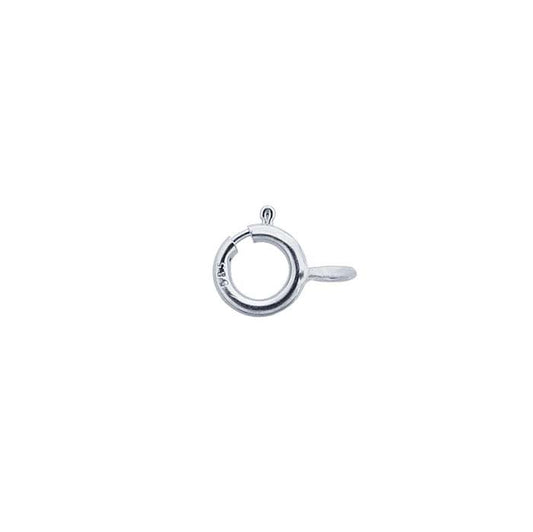 Chiusura a molla leggera in oro bianco 14K 4 x 4mm