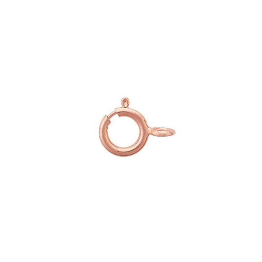 Chiusura a molla leggera in oro rosa 14K 4,5 x 4,5 mm