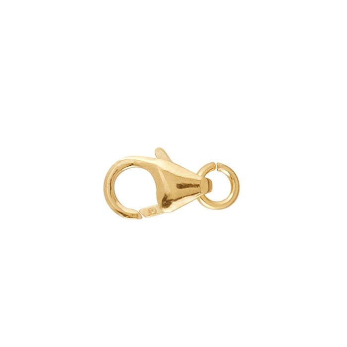 14K Gult Guld 12,8 x 6,7 mm Droppformad Hummerlås med Ring