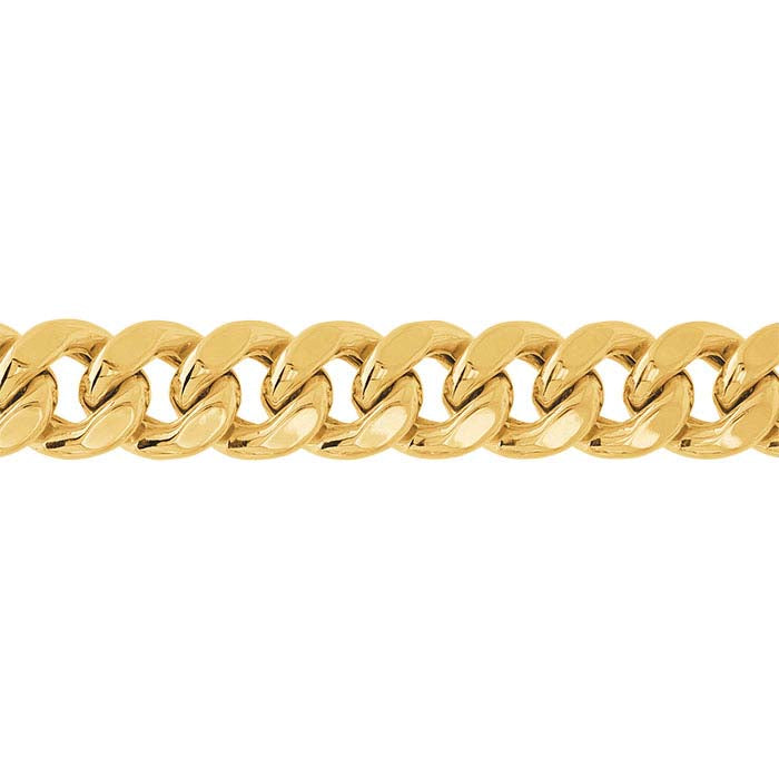10K Yellow Gold 6.6mm Hollow Miami Cuban Chain
