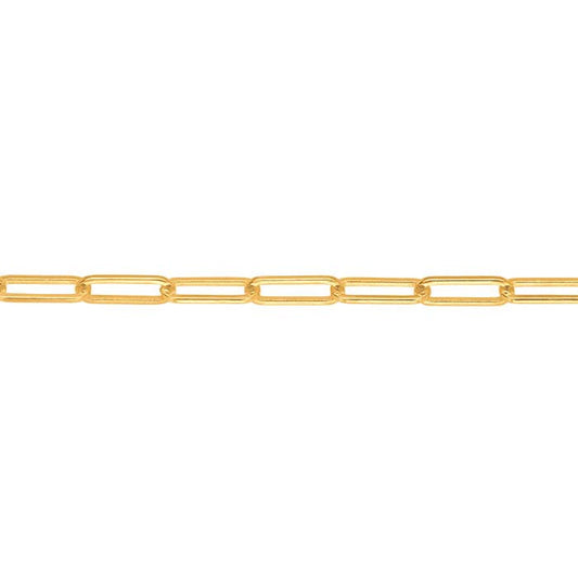 18K Yellow Gold 1.5mm Oval Cable Chain