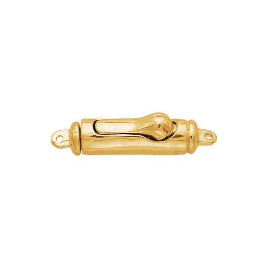 Chiusura a sgancio rapido in oro giallo 14K 16,3 x 3,5 mm